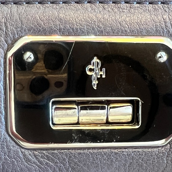 Cole Haan Leather Satchel Handbag with Handles and Shoulder Strap - Picture 13 of 14